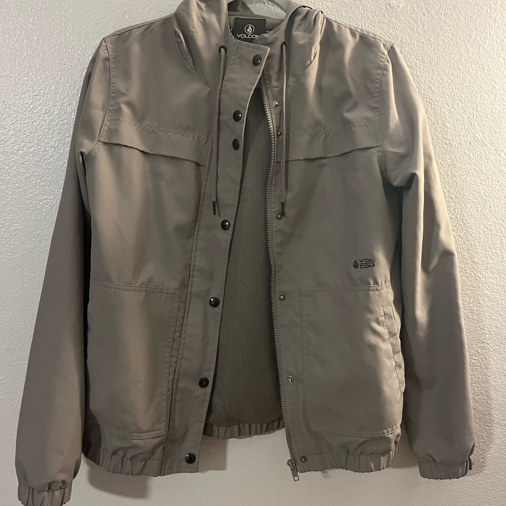 Volcom womens windbreaker jacket gray
